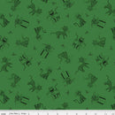 Christmas with Scaredy Cat C13532-GREEN Toss by Amanda Niederhauser for Riley Blake Designs