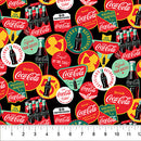 Coca-Cola CC1001-99 Black Labels licensed to Northcott by The Coca-Cola Company