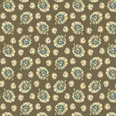 Cocoa Blue A-596-N Ochre Monstera by Edyta Sitar for Andover