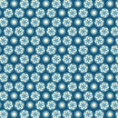 Cocoa Blue A-597-B Indigo Starfruit by Edyta Sitar for Andover