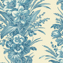 Cocoa Blue A-725-LB Bleu Amaryllis by Edyta Sitar for Andover