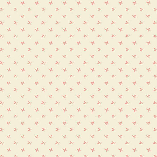Cocoa Pink A-195-LE Blush Tiny Leaf by Edyta Sitar for Andover Fabrics