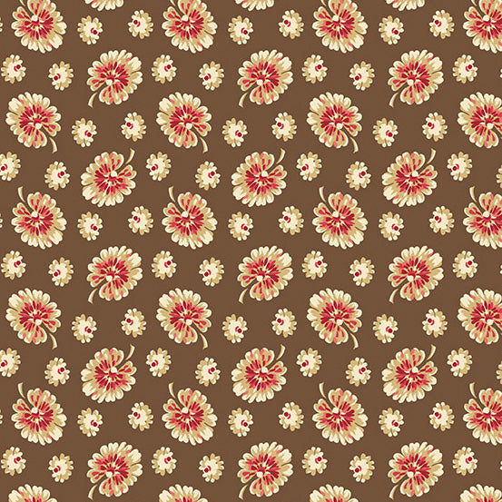 Cocoa Pink A-596-NE Moss Monstera by Edyta Sitar for Andover Fabrics