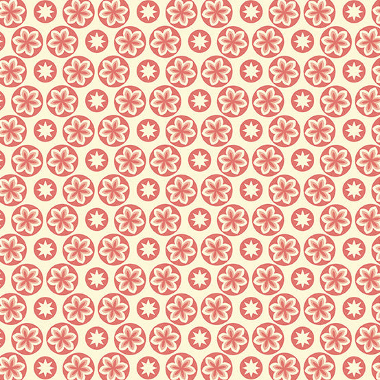 Cocoa Pink A-597-LE Camelia Starfruit by Edyta Sitar for Andover Fabrics