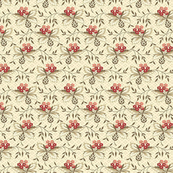 Cocoa Pink A-603-LE Olive Thistle by Edyta Sitar for Andover Fabrics