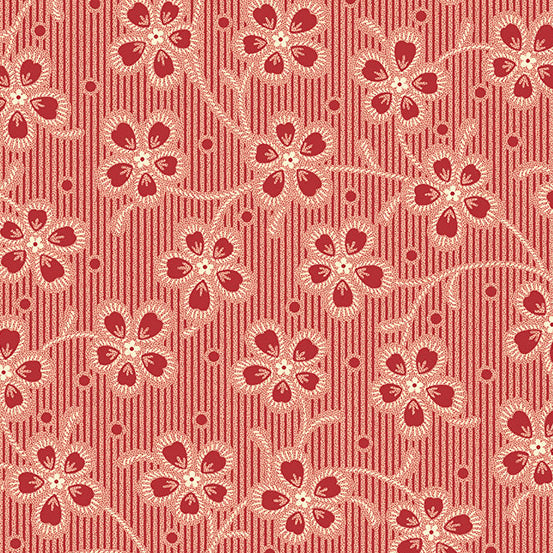 Cocoa Pink A-606-R Dahlia Columbine by Edyta Sitar for Andover Fabrics