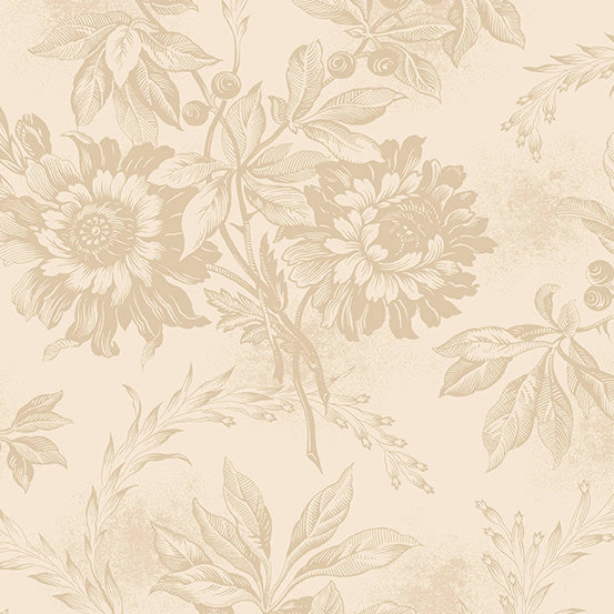 Cocoa Pink A-726-L Linen Ruscus by Edyta Sitar for Andover Fabrics