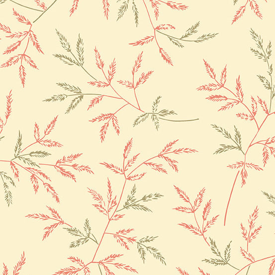 Cocoa Pink A-727-LE Magnolia Juniper by Edyta Sitar for Andover Fabrics