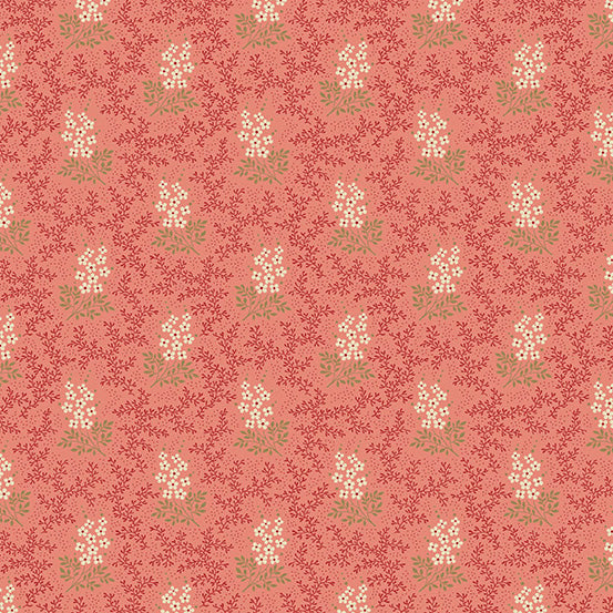 Cocoa Pink A-732-E Azalea Mountain Laurel by Edyta Sitar for Andover Fabrics