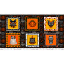 Costumes & Cobwebs Panel PWRH122.PANEL Cat Costumes by Club Hauer for FreeSpirit