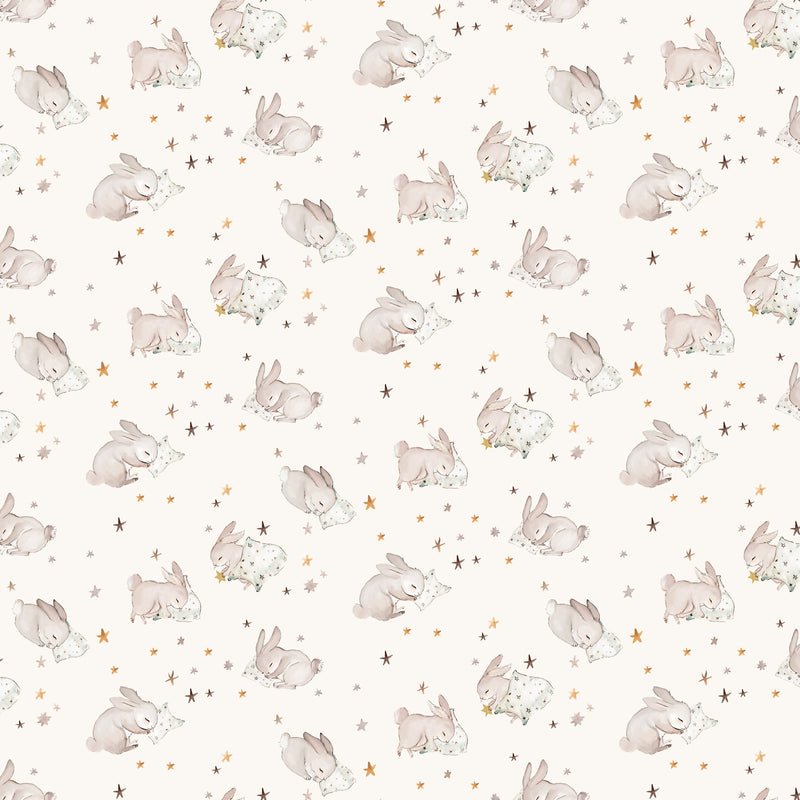 Cotton-Tale 90948-11 Nap Time Cream by Bernadett Urbanovics for FIGO Fabrics