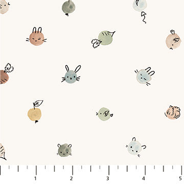 Cotton-Tale 90949-11 Dots Cream by Bernadett Urbanovics for FIGO Fabrics