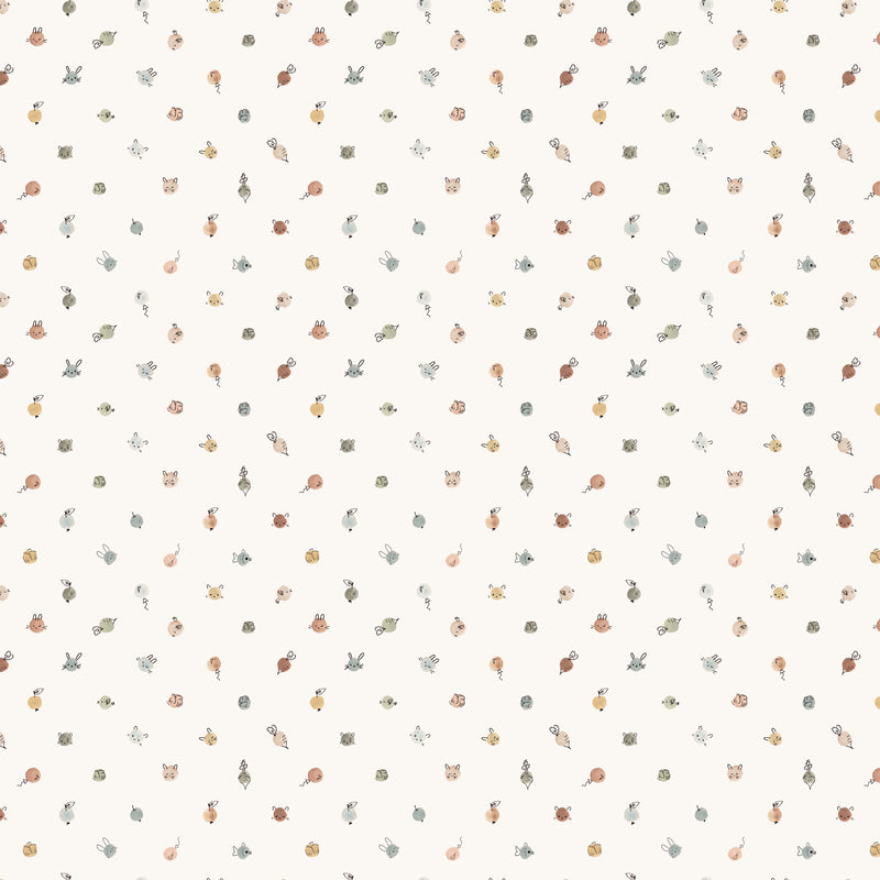 Cotton-Tale 90949-11 Dots Cream by Bernadett Urbanovics for FIGO Fabrics