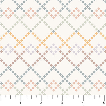 Cotton-Tale 90951-11 Diamonds Cream by Bernaett Urbanovics for FIGO Fabrics