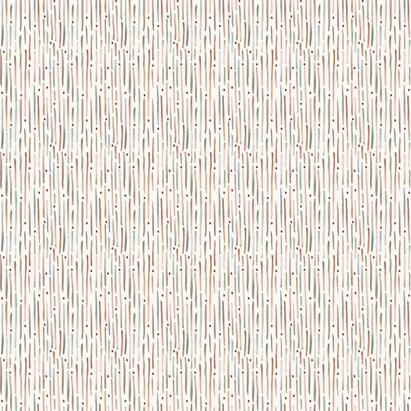 Cotton-Tale 90952-11 Stripe Cream by Bernadett Urbanovics for FIGO Fabrics