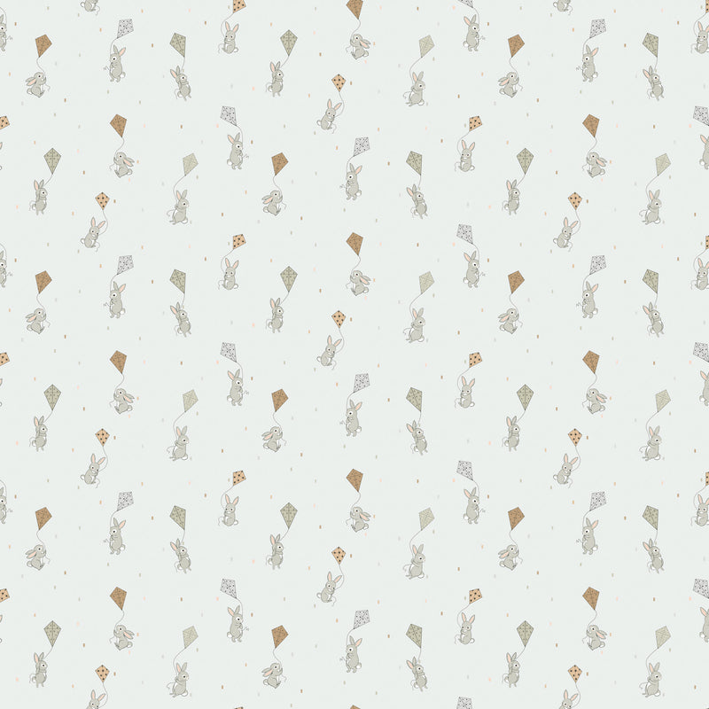 Cotton-Tale 90954-90 Kites Gray by Bernadett Urbanovics for FIGO Fabrics