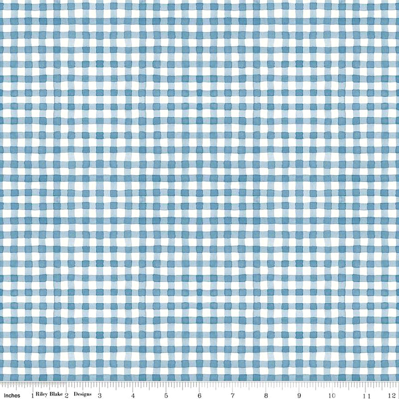 Countryside C14537-BLUE Gingham by Lisa Audit for Riley Blake Designs