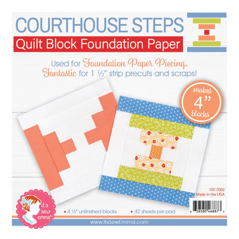 4in Courthouse Steps Foundation Papers It's Sew Emma ISE-7002