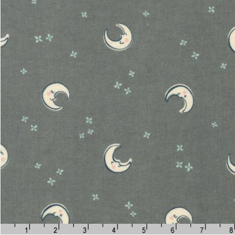 Cozy Cotton Flannel - Over the Moon SRKF-21892-304 Shadow by Studio RK for Robert Kaufman Fabrics