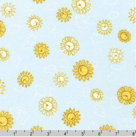 Cozy Cotton Flannel - Over the Moon SRKF-21893-217 Glacier by Studio RK for Robert Kaufman Fabrics