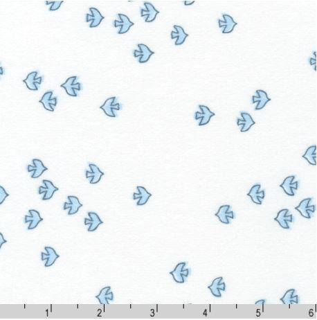 Cozy Cotton Flannel - Over the Moon SRKF-21895-82 Blue Jay by Studio RK for Robert Kaufman Fabrics