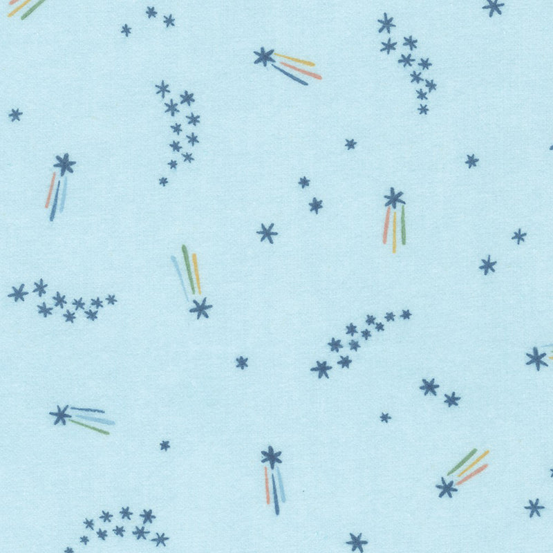 Cozy Cotton Flannel - Over the Moon SRKF-21896-63 Sky by Studio RK for Robert Kaufman Fabrics