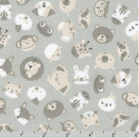 Cozy Cotton Flannel SRKF-22728-336 Fog by Studio RK for Robert Kaufman Fabrics