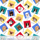 Cozy Flannel 53423F-1 White Hound Sight by Windham Fabrics