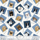 Cozy Flannel 53423F-9 Blues Hound Sight by Windham Fabrics