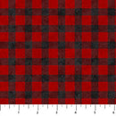 Cozy Up Flannel F25279-24 Red Black Buffalo Check Large by Deborah Edwards for Northcott
