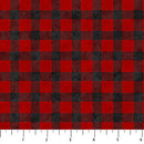 Cozy Up Flannel F25279-24 Red Black Buffalo Check Large by Deborah Edwards for Northcott