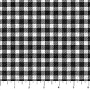 Cozy Up Flannel F25280-91 Pale Gray Black Buffalo Check Small by Deborah Edwards for Northcott