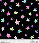 Crazy Kitties CKIT 5610 K Tossed Stars by Jeremiah Ketner for P&B Textiles