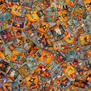 Creepin' It Real 30388-K Grey Halloween Patchwork by Morris Creative Group for QT Fabrics