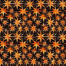 Creepin' It Real 30390-J Black Stars by Morris Creative Group for QT Fabrics
