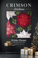 Crimson Christmas quilt pattern front cover