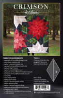Crimson Christmas quilt pattern back cover