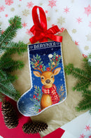 Cross Stitch Christmas Stocking Kit - Santa's Helper