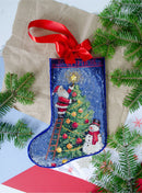 Cross Stitch Christmas Stocking Kit - Spark the Celebration
