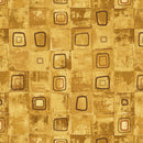 Crow-mazing 3444-33 Gold Squares Patch by Jan Mott for Henry Glass.