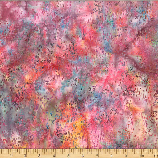 Crown Jewels Batik W2588-562 Blooms by Hoffman Fabrics