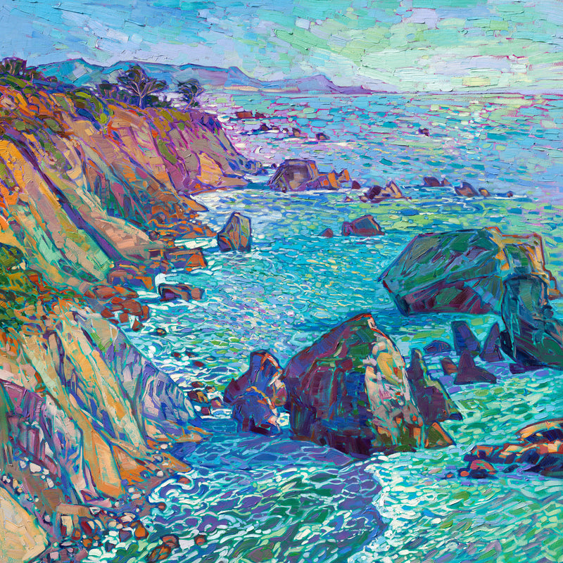 Crystal Sea Panel DP27521-44 Panel Blue Multi by Erin Hanson for Northcott