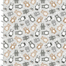 Cuddle Cubs Flannel 22193-GRY-FLN-D Cub Toss by Josh Rey for 3 Wishes Fabric