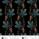 Dahlia A-1374-K Midnight Tree Moss by Edyta Sitar for Andover Fabrics