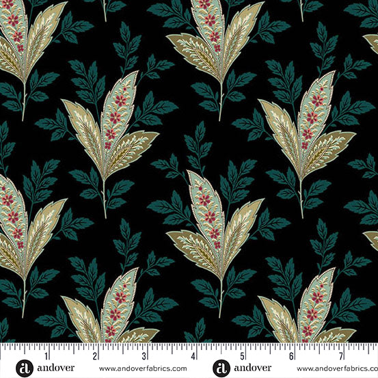 Dahlia A-1376-K Dusk Iris by Edyta Sitar for Andover Fabrics