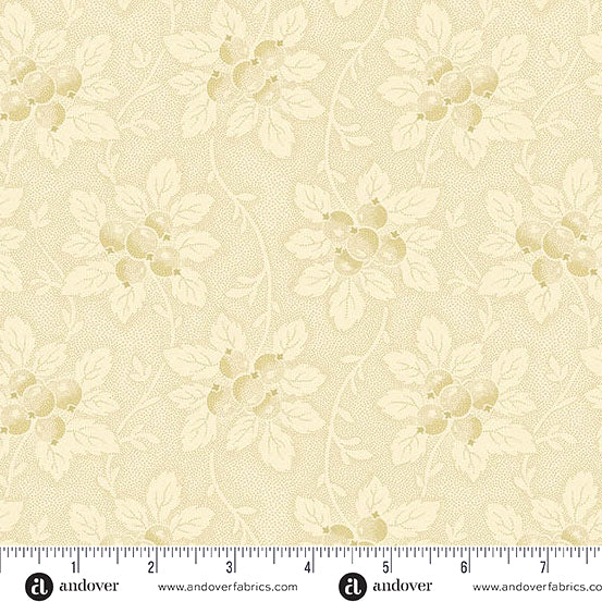 Dahlia A-1381-L Willow Tree Berry by Edyta Sitar for Andover Fabrics