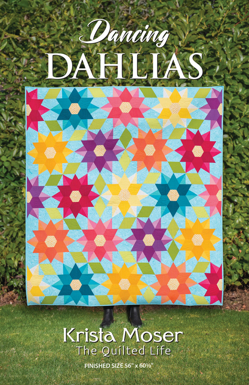 Dancing Dahlias Quilt Pattern Krista Moser The Quilted Life TQL10034