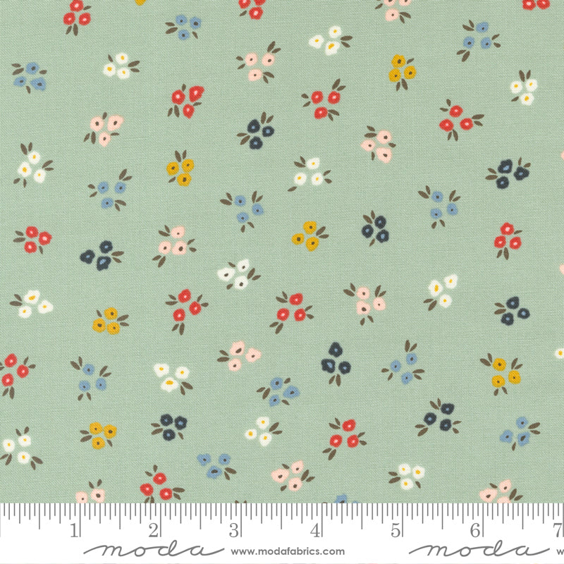 Dawn on the Prairie 45573-18 Dusty Mint by Fancy That Design House for Moda