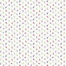 Deborah's Garden DP25596-10 Mini Floral White Multi by Michel Design Works for Northcott