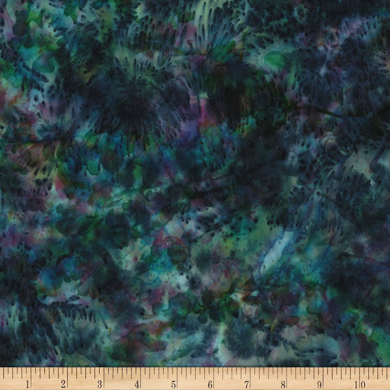 Deep Blue Sea Batik 844-73 Ocean by Hoffman Fabrics.